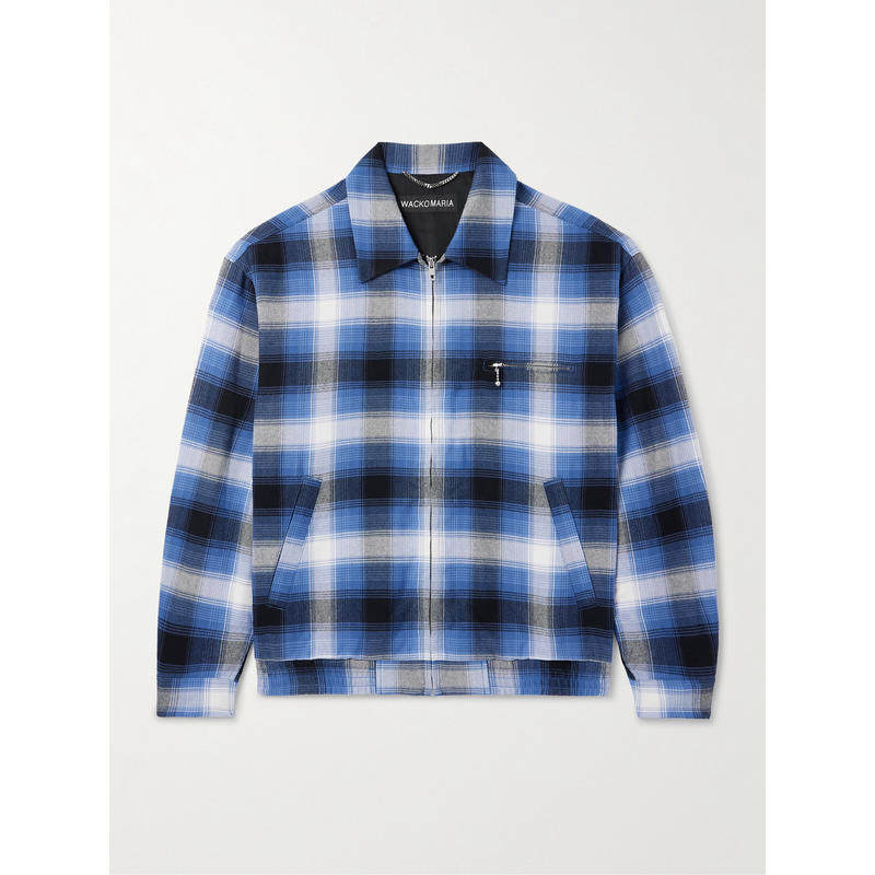 Wacko maria 男士 FW25 夹克 格纹牛津衬衫式夹克,男装,牛仔外套,淘宝优惠券,粉丝福利购,淘宝优惠卷