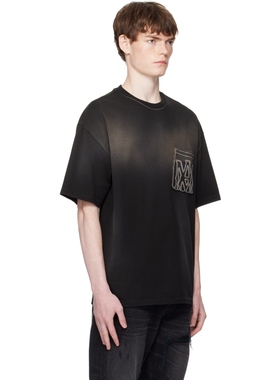 Amiri 男款黑色 MA Outline Oversized T 恤 迷衣时尚