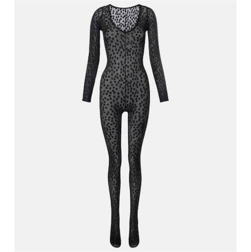 Wolford 沃尔福特 女士 连身裤 Sweet 波尔卡圆点透视连衣裤