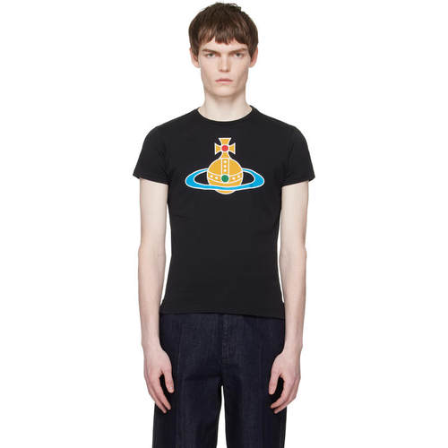 Vivienne Westwood 西太后 男士 T恤 黑色 Oversized Orb Peru