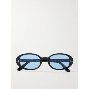 Tom Ford 汤姆·福特 女士 SS26 太阳镜 Iggy 椭圆框醋纤太阳眼镜