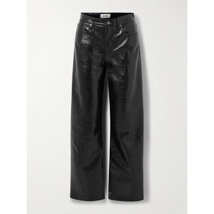 牛仔长裤 SS26 barrel leg AGOLDE 弧形鳄鱼纹长裤 女士