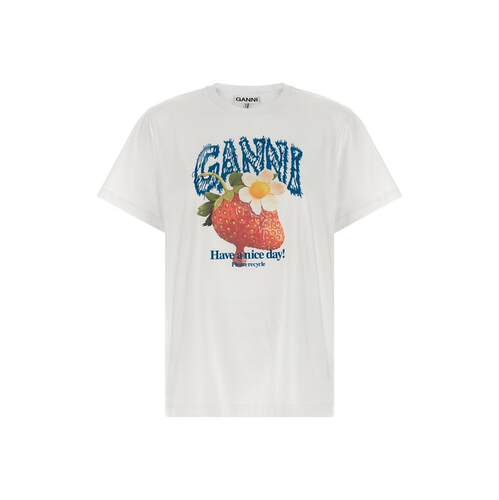 Ganni 甘尼 女士 FW26 T恤 'Strawberry'