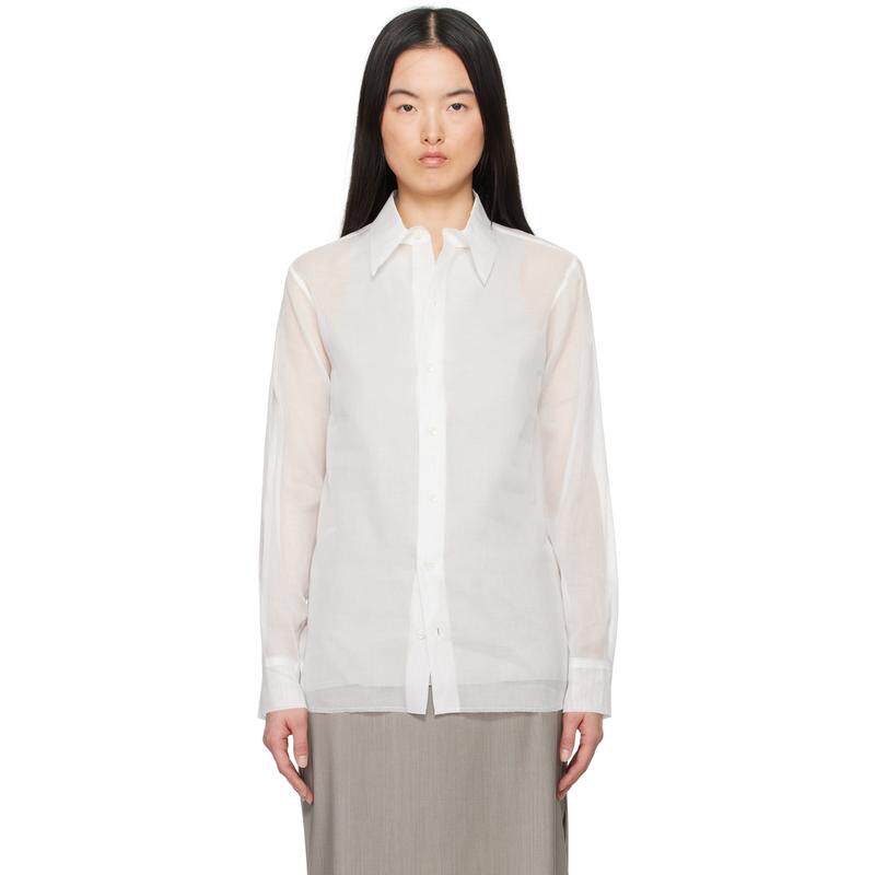 Gabriela Coll Garments 女士 衬衫 白色 No.197 Taffeta 衬衫