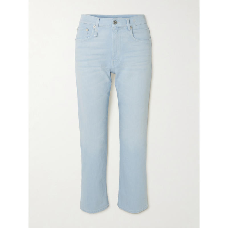 R13 女士 春夏新品 牛仔长裤 Romeo 短款高腰细脚牛仔裤