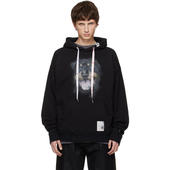 男士 MIHARA Maison Dog YASUHIRO 黑色 连帽衫 卫衣 Printed