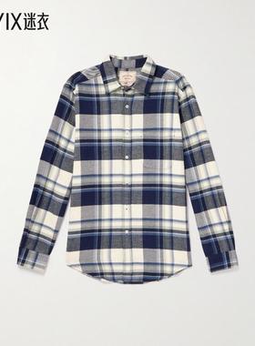 PORTUGUESE FLANNEL 男款Beck 格纹有机棉衬衫 迷衣时尚
