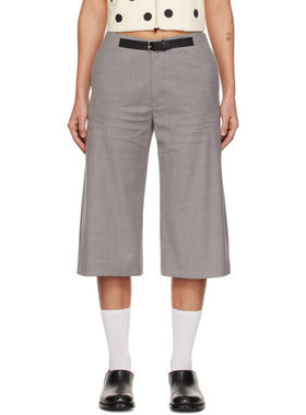 CPLUS Series 女士 长裤 灰色 Decorative Band Suiting 短裤