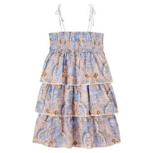 Zimmermann 兹默曼 女童 连衣裙 Daylight 花朵层叠牛仔童装