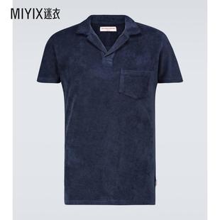 Brown toweling Orlebar 男 厚绒布棉质Polo衫 迷衣时尚
