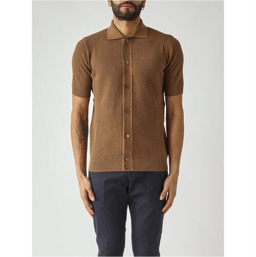 Filippo De Laurentiis 男士 SS26 POLO衫 纹理纽扣针织 Polo 衫