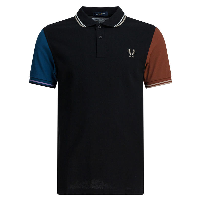 Comme des Garçons川久保玲 男士 秋冬新品 黑色棉质Polo衫