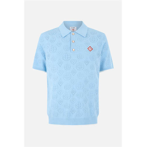 Casablanca 男士 FW26 POLO衫 网眼提花针织