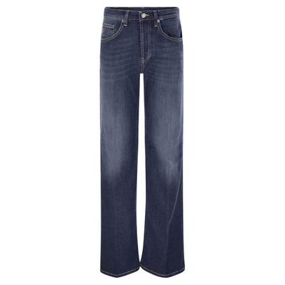 DONDUP 女士 SS25 牛仔长裤 Jacklyn 弹力棉牛仔裤