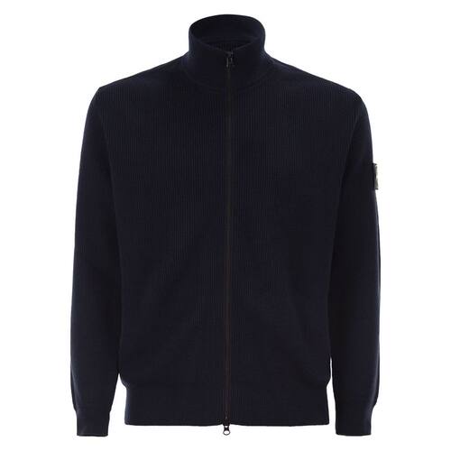 Stone Island 石头岛 男士 FW26 毛衣 Stone Island 徽标贴片拉链