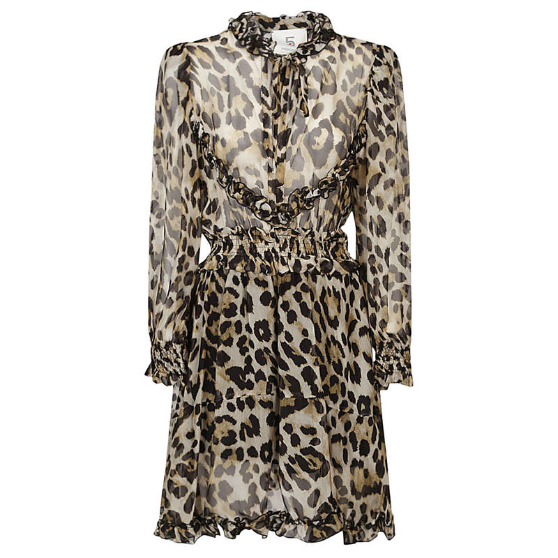 5 Progress 女士短款连衣裙 5progress 棕色连衣裙