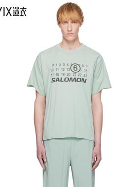 MM6 Maison Margiela马吉拉 男款蓝色 Salomon 联名 Seamless T