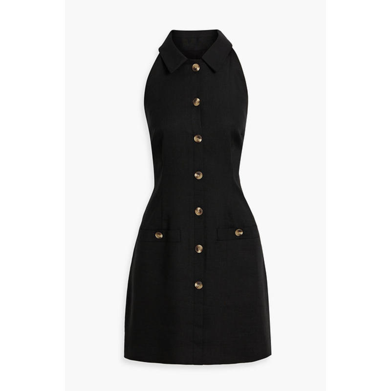 Veronica Beard 女士 短款连衣裙 Roxanne 亚麻混纺迷你连衣裙