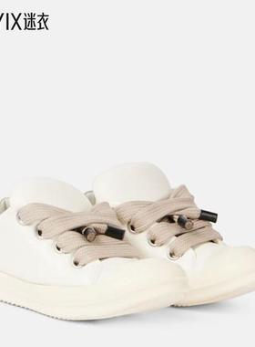 Rick Owens瑞克欧文斯 女款Jumbolace 皮质运动鞋 迷衣时尚