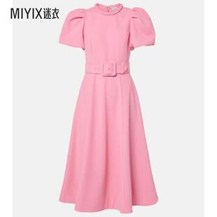 Rebecca Vallance 女款Rosita 泡泡袖中长连衣裙 迷衣时尚