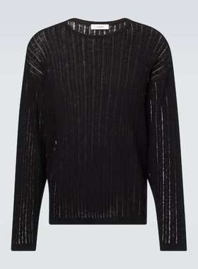 COMMAS 男士 毛衣 网眼提花棉质亚麻毛衣