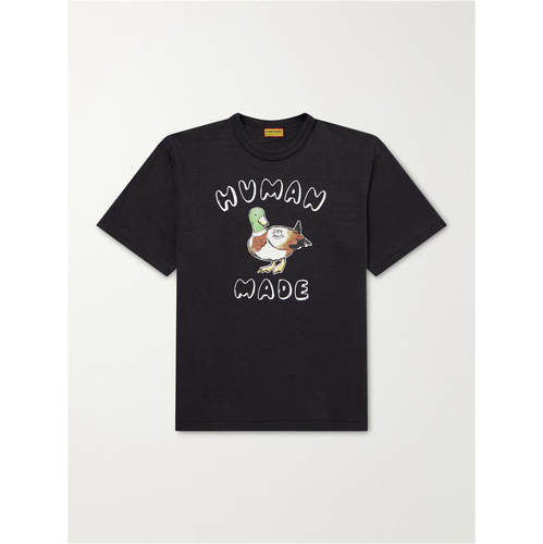 HUMAN MADE 男士 FW26 T恤 徽标印花棉针织