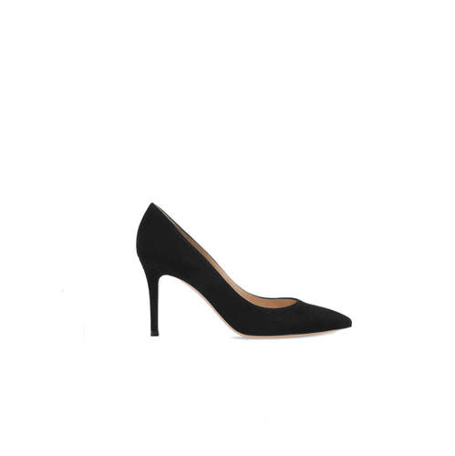 Gianvito Rossi 吉安维托·罗西 女士 FW25 高跟鞋 皮质黑色