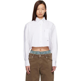 HommeGirls 女士 衬衫 白色 Cropped