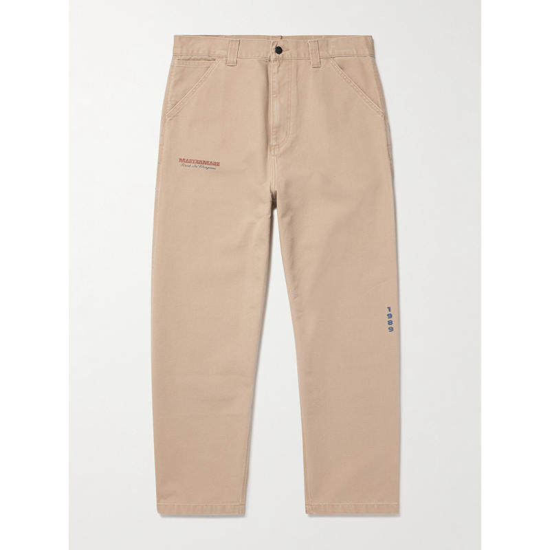 Carhartt WIP 男士 长裤 OG 单及膝印花直筒有机棉质帆布裤子