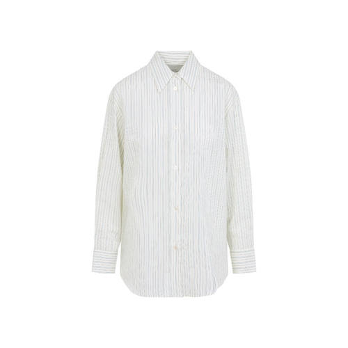 Studio Nicholson 女士 衬衫 灰白色 Classic Oversized Sheer