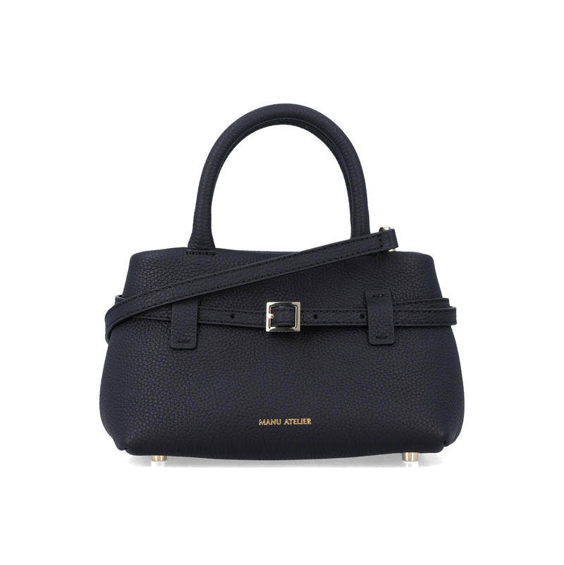 Manu Atelier 女士 SS26 包袋 Le Cambon 20 黑色皮革包包