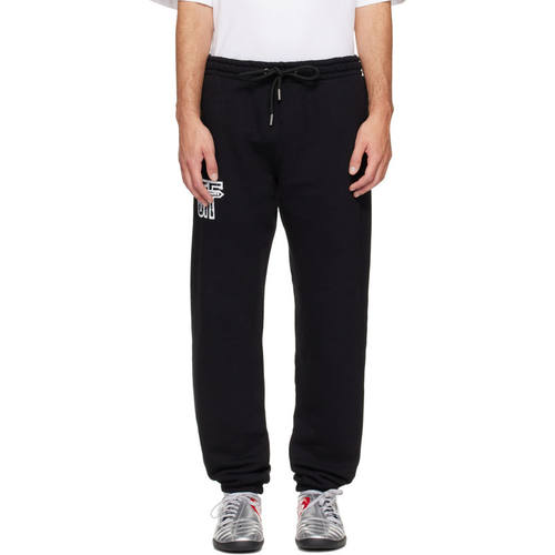 Off-White 男士 运动长裤 黑色 Motion Arrow Cuffed 长裤