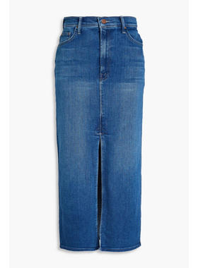 Mother Denim 女士 中长裙 Pusher 双面铅笔牛仔中长半身裙