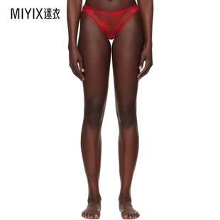 女士红色 Bouquet 迷衣时尚 三角内裤 Mal Cheeky Fleur Lace