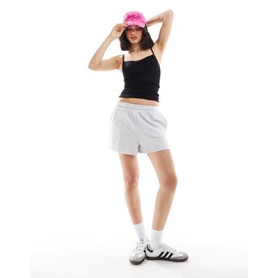 Cotton:on 女士 短裤 marle co-ord 棉质经典款抓绒迷你柔软灰色