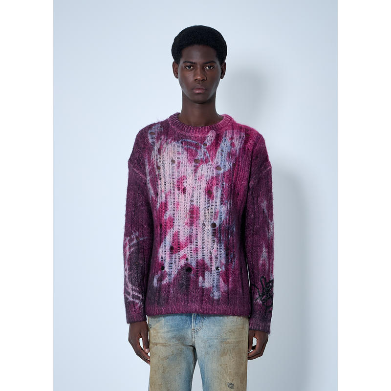 Acne Studios 男士 SS25 毛衣 印花针织毛衣