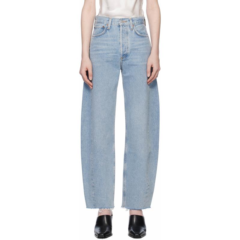 AGOLDE 女士 牛仔长裤 蓝色 Luna High Rise Pieced 牛仔裤