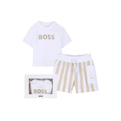 Boss 博斯 婴儿 SS26 服装 T-SHIRT+SHORT 套装童装