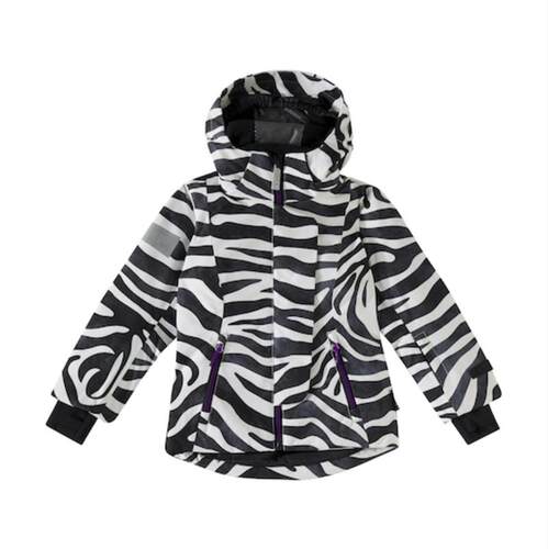 Molo 中性（儿童） 滑雪服 Pearson zebra-print jacket 童装