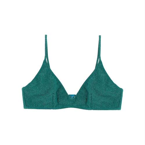 MC2 Saint Barth 女士 SS25 Paloma Lurex 比基尼上衣