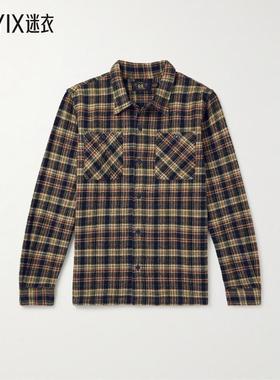 Ralph Lauren RRL 男款Monterey 格纹棉质衬衫 迷衣时尚