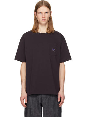 Needles 男士 T恤 紫色 S/S Crew Neck T 恤