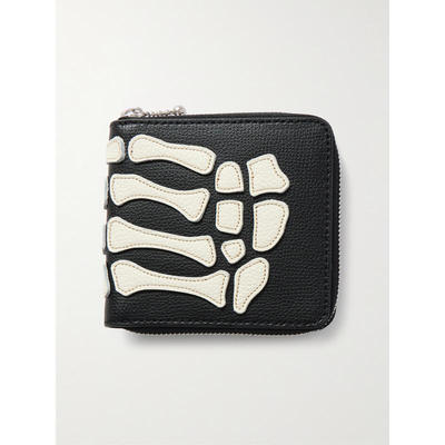 kapital 男士 钱包 Thumbs-Up 迷你嵌花皮革拉链钱包