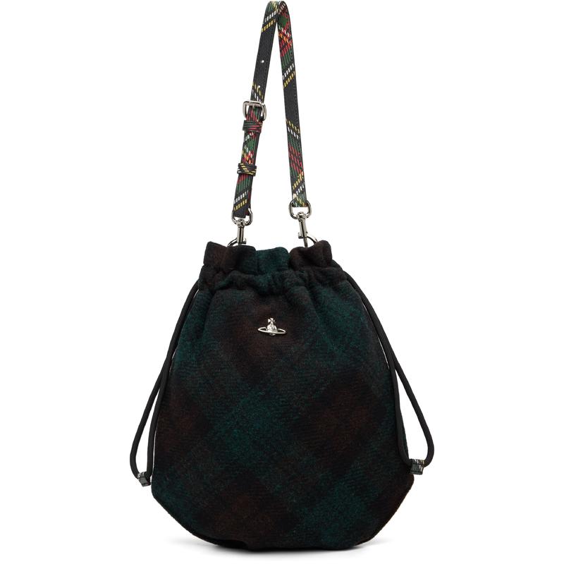 Vivienne Westwood 男士 手拿包 绿色 Drawstring Set 手提包