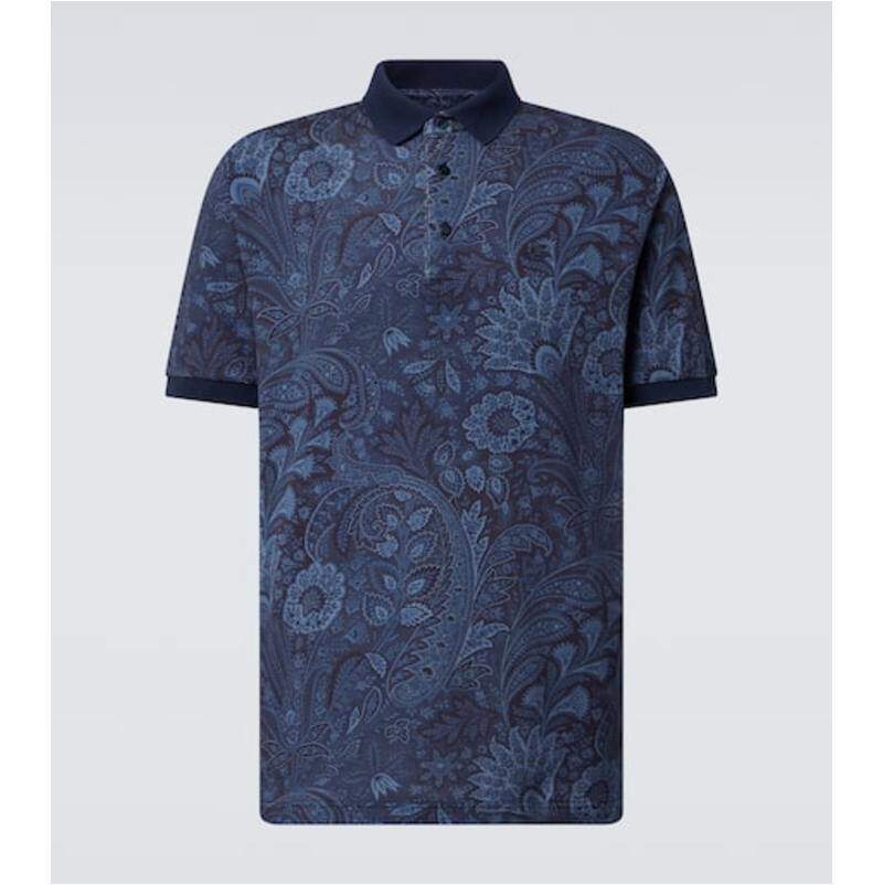 Etro 艾绰 男士 POLO衫 佩斯利棉质