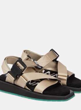 Ganni 甘尼 女士 凉拖 Webbing 比赛凉鞋