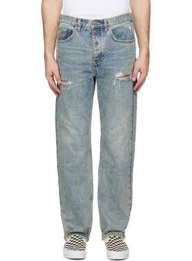 Ksubi 男士 牛仔长裤 蓝色 Anti K Stage Dive Trashed 牛仔裤