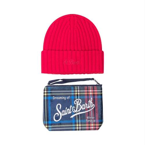 MC2 Saint Barth 男士 FW25 毛线帽 Wengen Beanie 手拿包套装