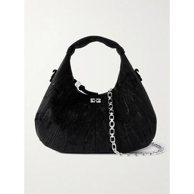 Ganni 甘尼 女士 SS26 单肩包 velvet-moire 迷你肩包