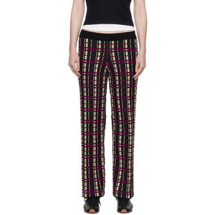 紫色 Residence 长裤 Flare Plaid 黑色 运动长裤 女士 Guest